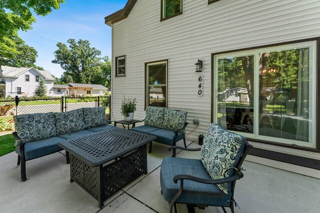 640 3rd St N, Dassel, MN 55325 - view of patio with an outdoor hangout area