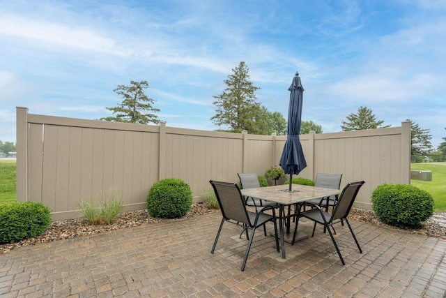 102 Terrace Vw E, Decoria Twp, MN 56001 - view of patio with outdoor dining area