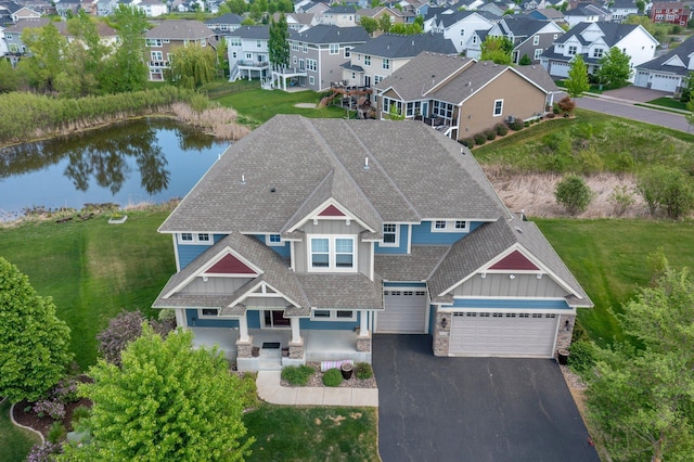 6430 Bluestem Cir, Corcoran, MN 55340 - aerial view of residential area featuring a nearby body of water