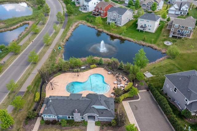 6430 Bluestem Cir, Corcoran, MN 55340 - aerial perspective of suburban area with a nearby body of water
