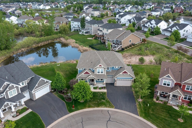 6430 Bluestem Cir, Corcoran, MN 55340 - aerial perspective of suburban area with a large body of water