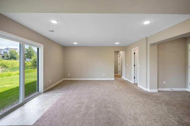 6430 Bluestem Cir, Corcoran, MN 55340 - spare room with light colored carpet and recessed lighting