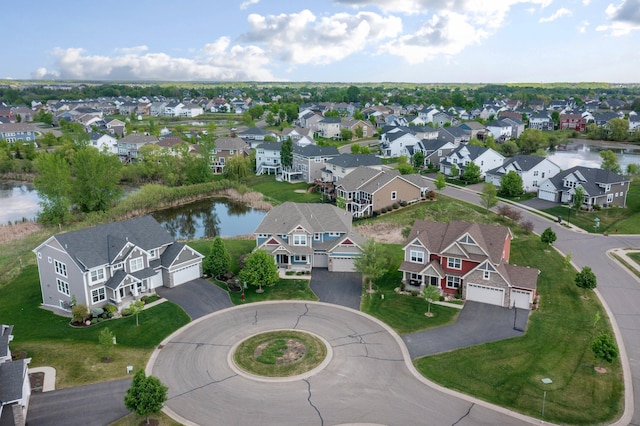 6430 Bluestem Cir, Corcoran, MN 55340 - aerial view of residential area with a nearby body of water