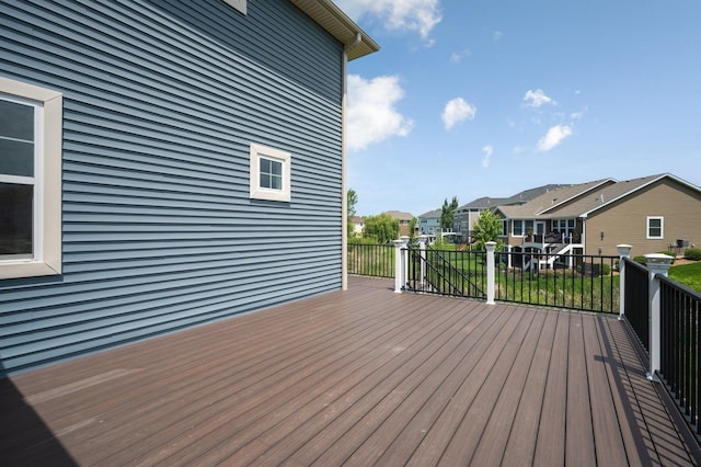 6430 Bluestem Cir, Corcoran, MN 55340 - deck featuring a residential view