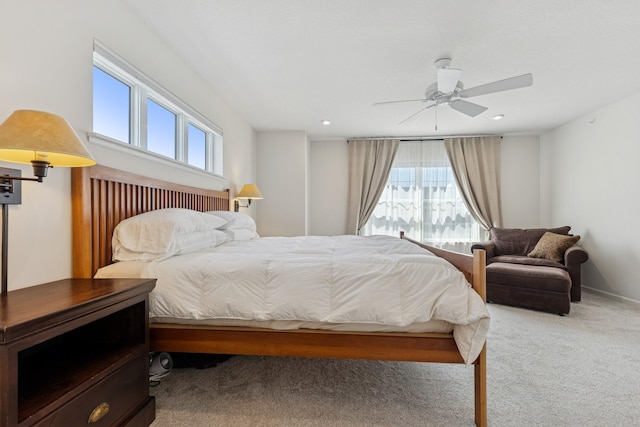 6645 Jody Ave S, Cottage Grove, MN 55016 - bedroom with carpet, ceiling fan, and recessed lighting