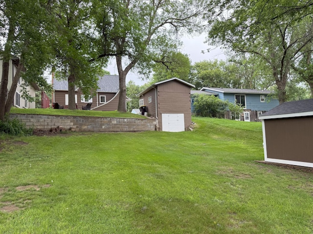 688 Miller Ave, Windom, MN 56101 - view of green lawn with a shed