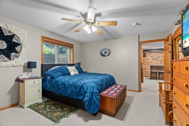876 162nd St, Hammond, WI 54015 - bedroom featuring light carpet and a ceiling fan