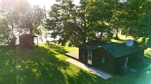 21393 324th Pl, Lakeside Twp, MN 56342 - view of green lawn with an outdoor structure