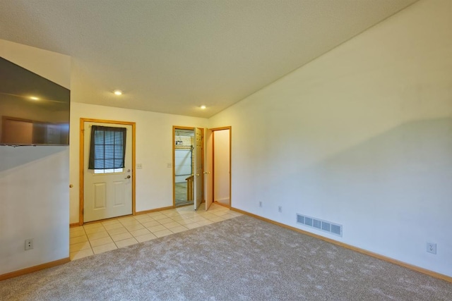 343 Perch Ln, Winsted, MN 55395 - empty room featuring light colored carpet, light tile patterned floors, and recessed lighting