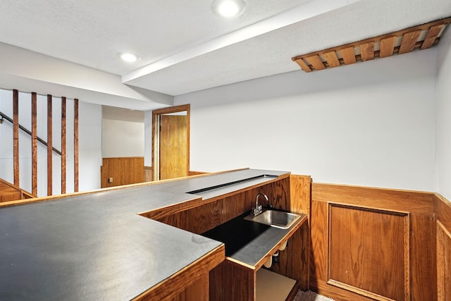 11439 Heights Dr NW, Coon Rapids, MN 55433 - indoor bar featuring wainscoting and recessed lighting