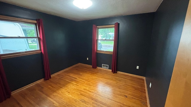 122 Plainview Ave, Mankato, MN 56001 - unfurnished room with light wood finished floors, healthy amount of natural light, and a textured ceiling