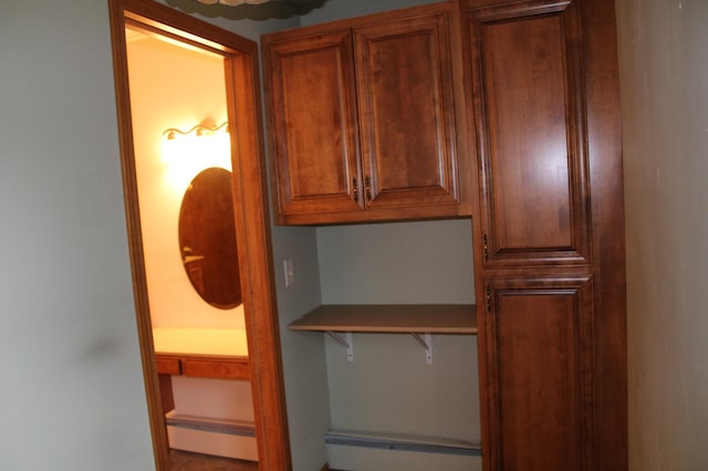 34497 Quiken Rd, Motley, MN 56466 - detailed view of baseboard heating and a baseboard heating unit