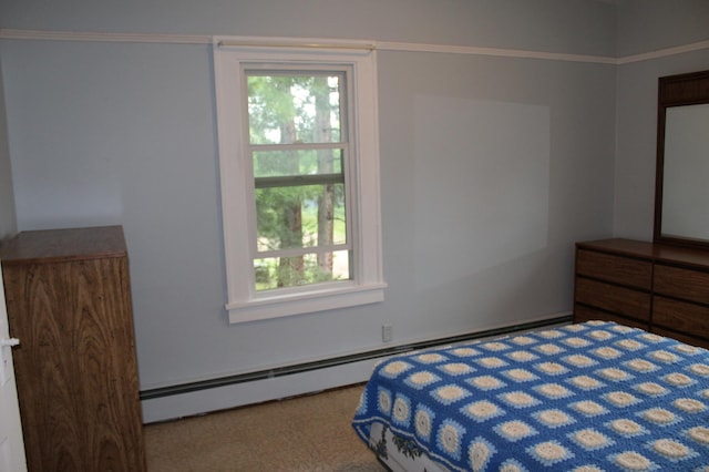 34497 Quiken Rd, Motley, MN 56466 - bedroom featuring a baseboard radiator