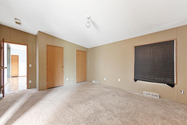 108 Hilton Ct, Mankato, MN 56001 - unfurnished bedroom with carpet flooring and two closets