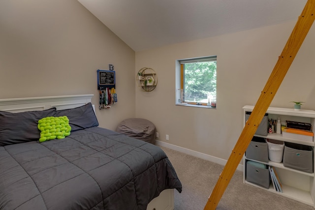 20428 Pheasant Trl, Brainerd, MN 56401 - carpeted bedroom with lofted ceiling and baseboards