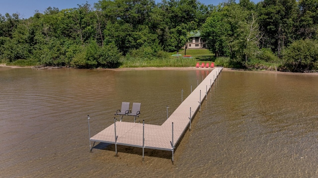 20428 Pheasant Trl, Brainerd, MN 56401 - dock featuring a water view