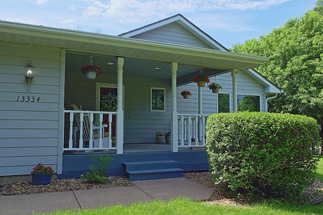 13334 Silverod Ct NW, Andover, MN 55304 - view of exterior entry featuring a porch