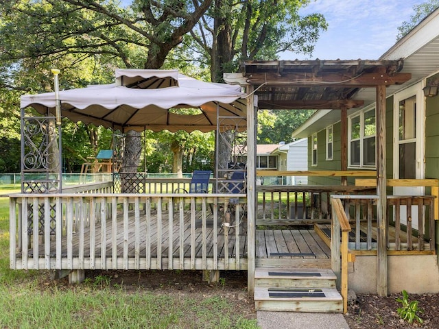 11827 Douglas Dr N, Champlin, MN 55316 - deck with a gazebo and a pergola