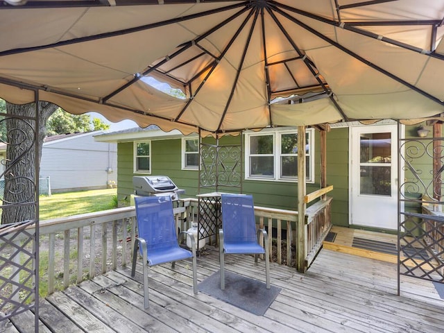 11827 Douglas Dr N, Champlin, MN 55316 - deck with a grill