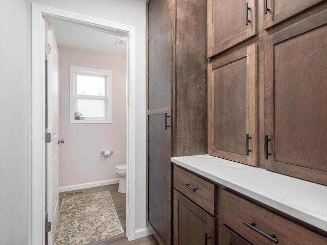 910 Burton Cir, Montrose, MN 55363 - bathroom with toilet and wood finished floors