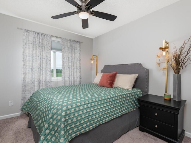 910 Burton Cir, Montrose, MN 55363 - carpeted bedroom with baseboards and ceiling fan