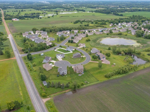 910 Burton Cir, Montrose, MN 55363 - aerial overview of property's location with nearby suburban area and a large body of water