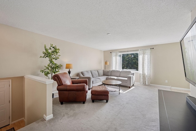 6520 Nathan Ln N, Maple Grove, MN 55369 - living room featuring a textured ceiling and carpet floors
