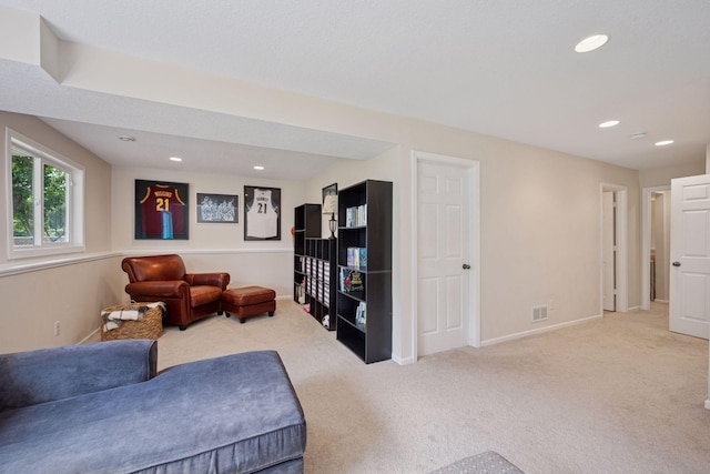 6520 Nathan Ln N, Maple Grove, MN 55369 - carpeted living area with recessed lighting