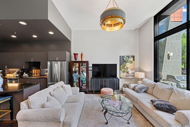 215 10th Ave S Unit 112, Minneapolis, MN 55415 - living room featuring recessed lighting