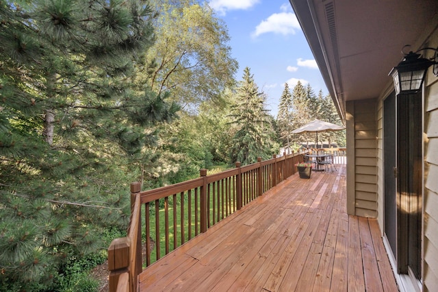 11409 Bren Rd, Minnetonka, MN 55343 - wooden deck featuring outdoor dining area