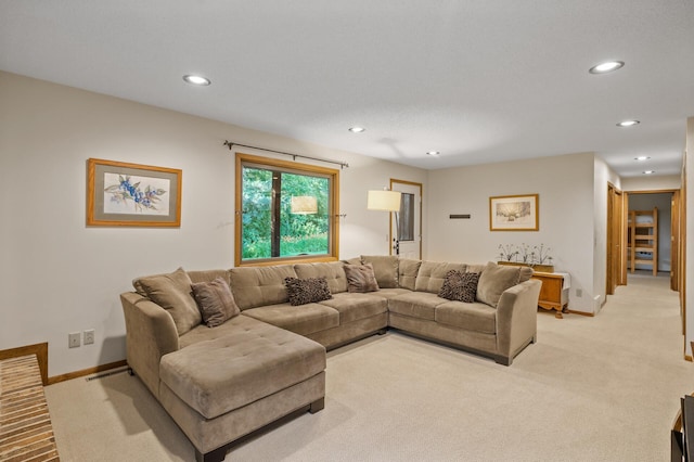 11409 Bren Rd, Minnetonka, MN 55343 - living area featuring light colored carpet and recessed lighting