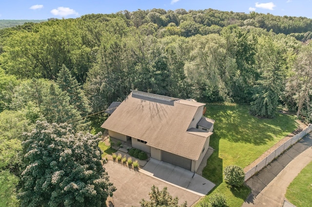 11409 Bren Rd, Minnetonka, MN 55343 - view from above of property with a heavily wooded area
