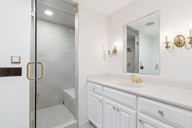 7005 Valley View Rd, Edina, MN 55439 - bathroom with vanity and a shower stall