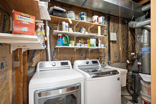 16391 Adret Ct, Eden Prairie, MN 55346 - laundry room with washing machine and clothes dryer