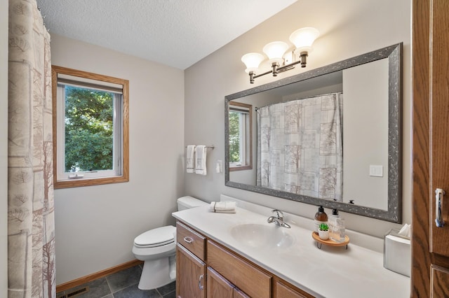 27858 Nathan Ln, Chisago Lake Twp, MN 55045 - full bath featuring vanity, a textured ceiling, and tile patterned floors