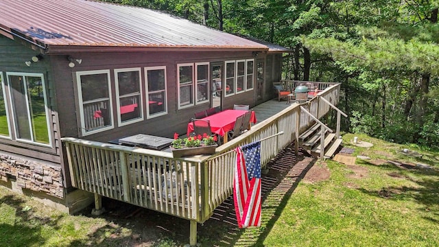 38985 337th Ln, Aitkin, MN 56431 - view of wooden deck