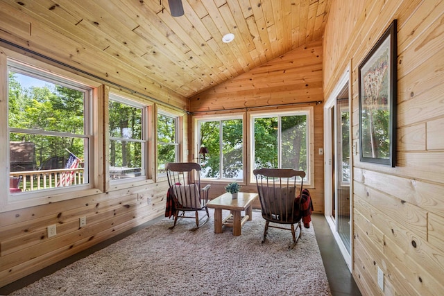 38985 337th Ln, Aitkin, MN 56431 - sunroom / solarium with lofted ceiling and wood walls