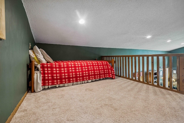 38985 337th Ln, Aitkin, MN 56431 - carpeted bedroom with a textured ceiling and recessed lighting