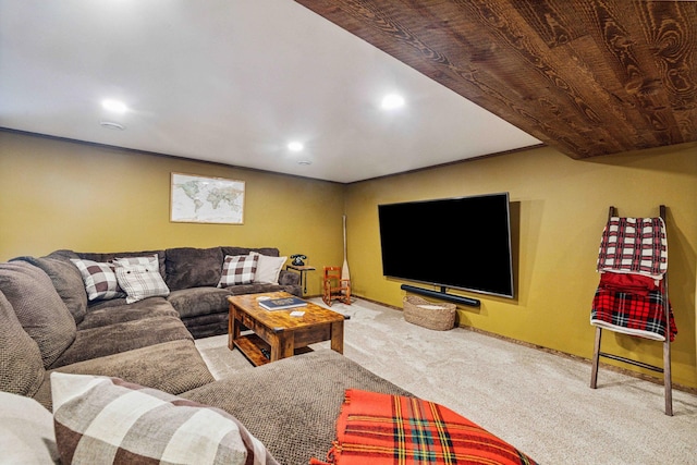 38985 337th Ln, Aitkin, MN 56431 - carpeted living area featuring recessed lighting