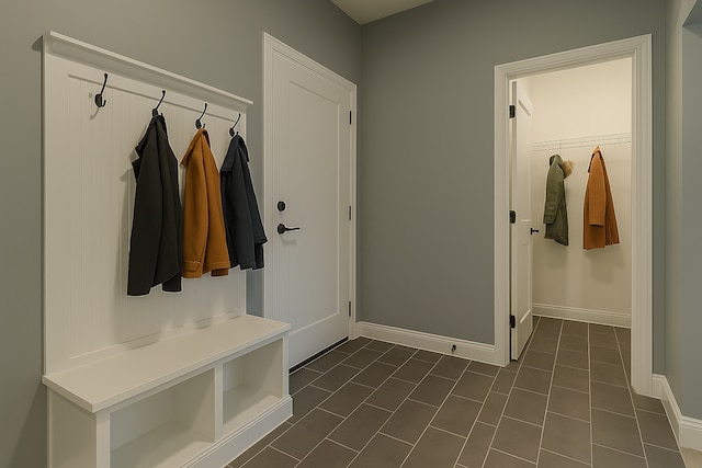 917 174th Ave NE, Ham Lake, MN 55304 - mudroom featuring baseboards and dark tile patterned floors