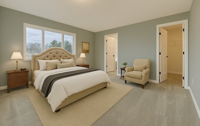 917 174th Ave NE, Ham Lake, MN 55304 - bedroom with light carpet and a walk in closet