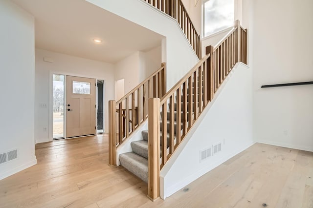 917 174th Ave NE, Ham Lake, MN 55304 - foyer featuring hardwood / wood-style flooring and stairs