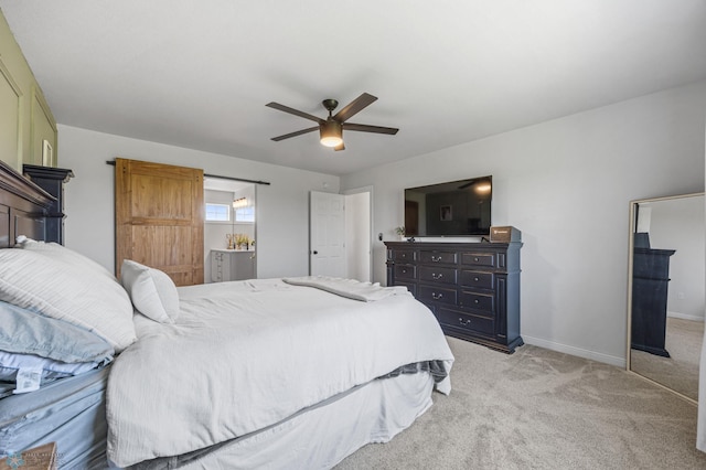 8871 Cottonwood Blvd, Horace, ND 58047 - bedroom featuring light carpet and a ceiling fan