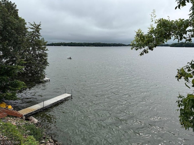 24301 Cedar Lake Dr, Helena Twp, MN 56071 - water view with a dock