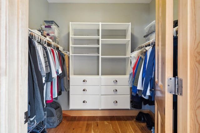 15193 Wilderness Trl, Crosslake, MN 56442 - spacious closet featuring wood finished floors