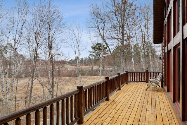 15193 Wilderness Trl, Crosslake, MN 56442 - view of wooden deck