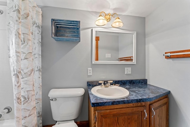202 Cedar St, Pepin, WI 54759 - bathroom featuring vanity and a shower with shower curtain