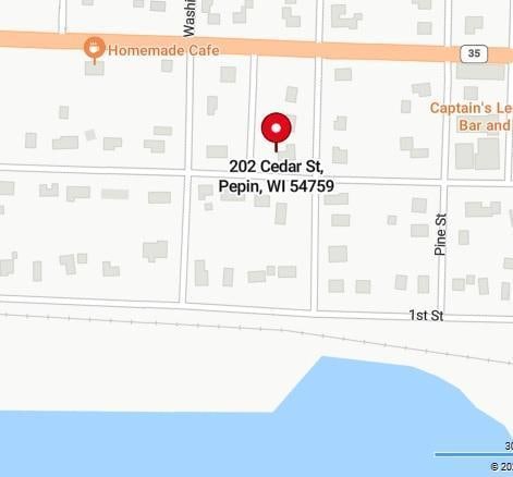 202 Cedar St, Pepin, WI 54759 - map / location