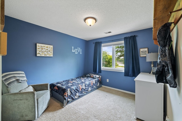9950 204th Street Ct N, Forest Lake, MN 55025 - carpeted bedroom featuring a textured ceiling and baseboards