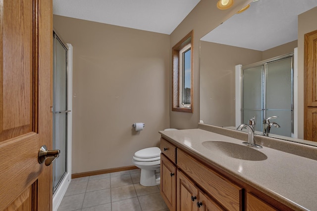 1664 Payton Ct NE, Sauk Rapids, MN 56379 - full bath featuring a shower stall, vanity, and tile patterned floors